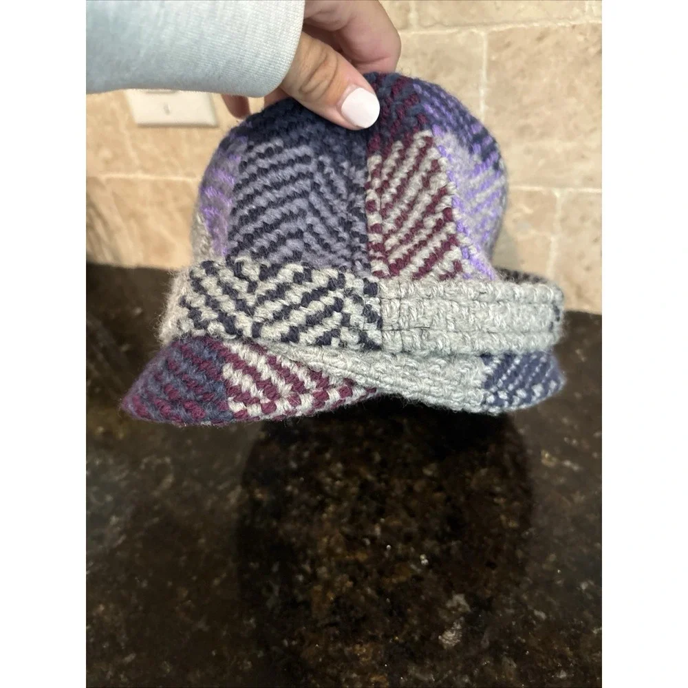Aran Sweater Market Wool Patchwork Bucket Hat Multi Herringbone Tweed Ireland